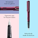 LAMY AL-star Black Purple Fountain Pen, Ergonomic Grip, Steel Nib M, Aluminum view 4