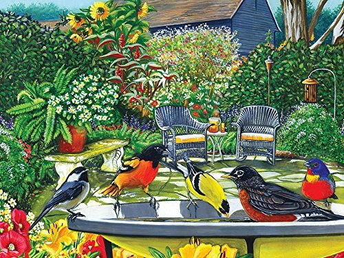 Cobble Hill Bird Bath 500 Piece Jigsaw Puzzle