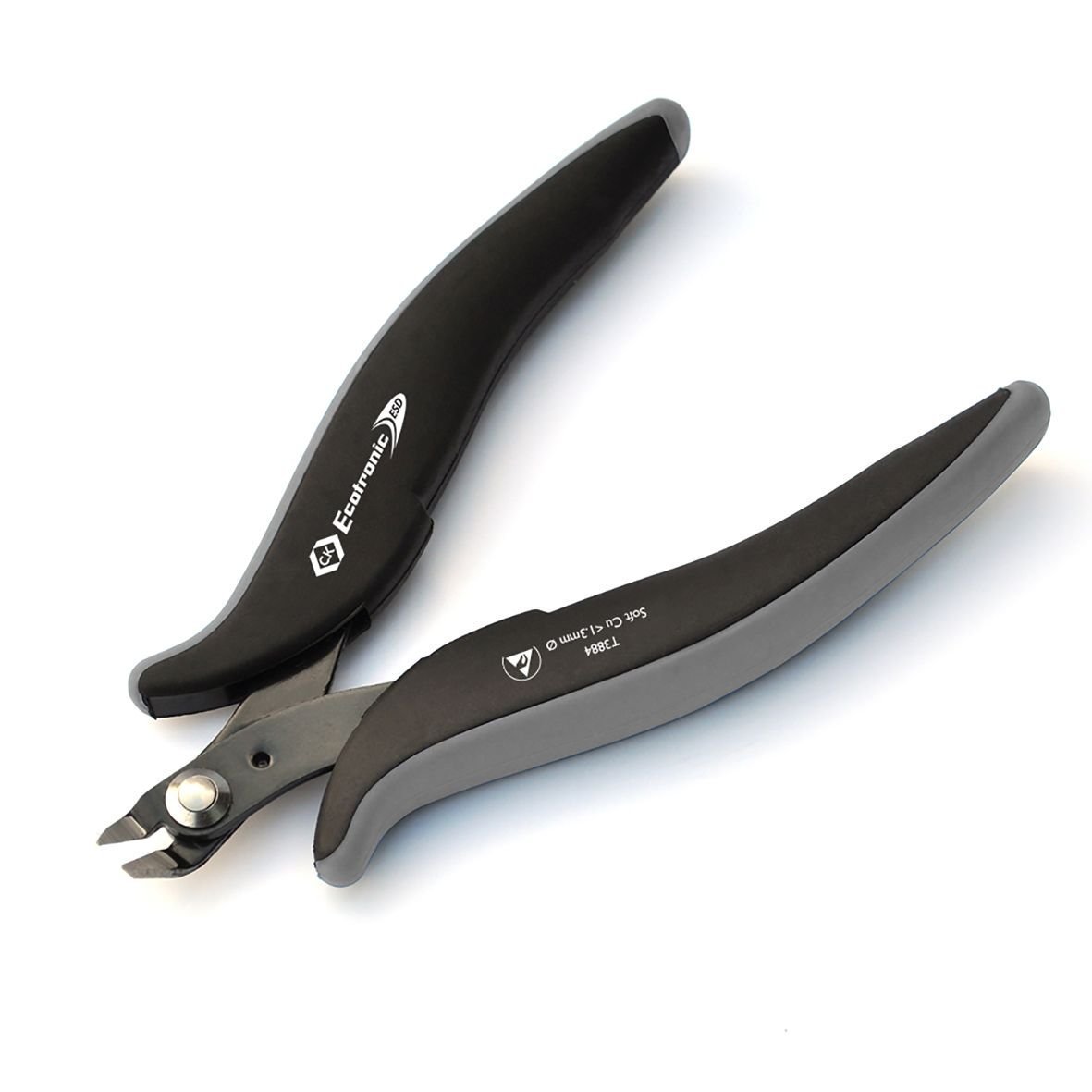C.K T3884 Ecotronic ESD Micro Reverse Cut Side Cutters,Black,7.01 x 13.21 x 2.01 cm; 64 Grams