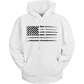 H HYFOL Graphic Hoodies for Men USA Flag American Patriotic Long Sleeve Pocket Pullover Sweatshirts