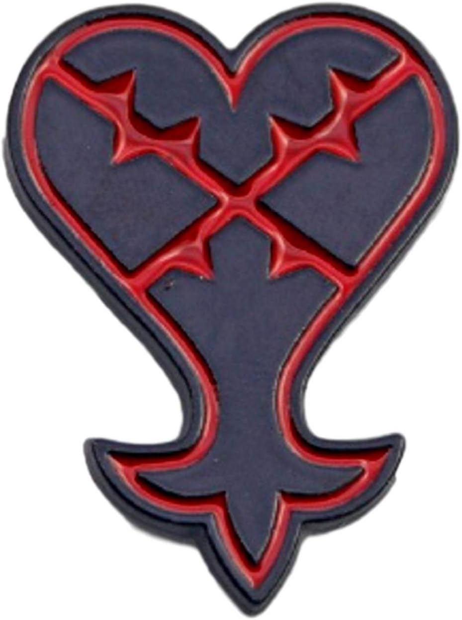 New Horizons Productions Kingdom Hearts Heartless Logo 1 Inch Tall Metal Enamel Pin