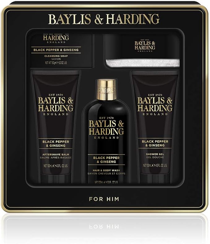 Baylis & Harding Men's Black Pepper & Ginseng Grooming Gift Tin Amazon