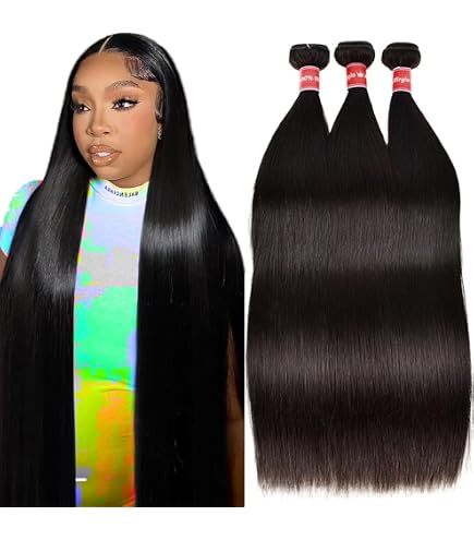 Amazon.com : 30 32 34 Inch Body Wave Human Hair Bundles  display picture 2