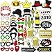 Joyin Toy New Year Eve 2018 Glittered Photo Booth Props for New Year Eve Party Supply Party Favor