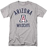 University of Arizona Official Wildcats Logo Unisex Adult T-Shirt, Athletic Heather, Medium
