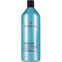 Pureology Strength Cure Conditioner, For Damaged & Color-Treated Hair, Renew Strength & Softness, Vegan & Sulfate-Free Formul