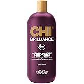 CHI Deep Brilliance Optimum Moisture Conditioner, With Olive & Monoi Oil To Strengthen Hair, Sulfate, Paraben, & Cruelty-Free, 32 Oz