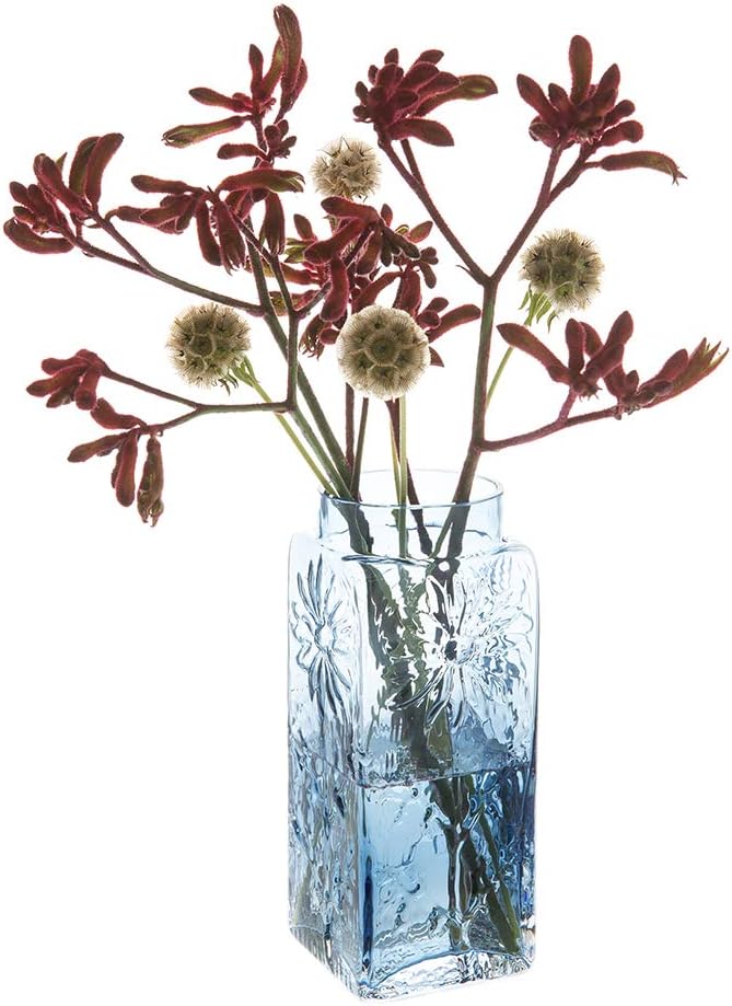 Dartington Crystal Marguerite Tall Vase Ink Blue, 210 mm (H) Amazon.co
