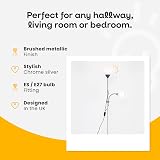 MiniSun Modern Metallic Silver 2 Way Floor Lamp Mother Father Child view 3