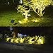 Tomshine Solar Spotlights Landscape Lighting Warm White Lawn Decor Outdoor Yard Garden Lights, IP 65 Waterproof, Auto On / Off, Aluminium Alloy Housing, Super Quality