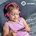JLab JBuddies Folding Kids Headphones. Volume limiting design. Head band designed to fit kids of all ages. (Black/Pink)
