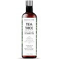 Majestic Pure 100% Pure Tea Tree Oil with Biotin for Hair Care, Strengthening, Nourishing, and Volumizing Formula with Jojoba Oil and Castor Oil - Non GMO Verified, 198 ml