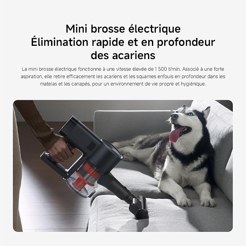 G20 Max Aspirateur Balai sans Fil 180 AW, Jusqu’à 60 Min, Écran LED