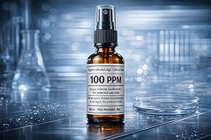 Argent Colloïdal 100 PPM 60ml – Solution Liquide – Usage Externe Seulement – Vaporisateur – Qualité Premium – Fabriqué au Can