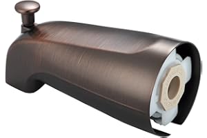 Olympia Faucets OP-640018-ORB Combo Diverter Tub Spout, Oil Rubbed Bronze Finish