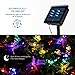 Solar String Lights, Litom 50 LED Peach Blossom and 20 LED Dragonfly Shape with 8 Working Modes, Multi-color Solar Lights Outdoor, Waterproof Decorative Light for Patio, Lawn, Wedding, Christmas Party