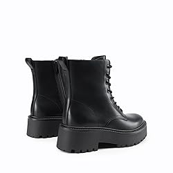 DREAM PAIRS Women's Platform Combat Ankle Boots