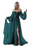 Long Sleeve Wedding Dress Plus Size Prom Dress 2024