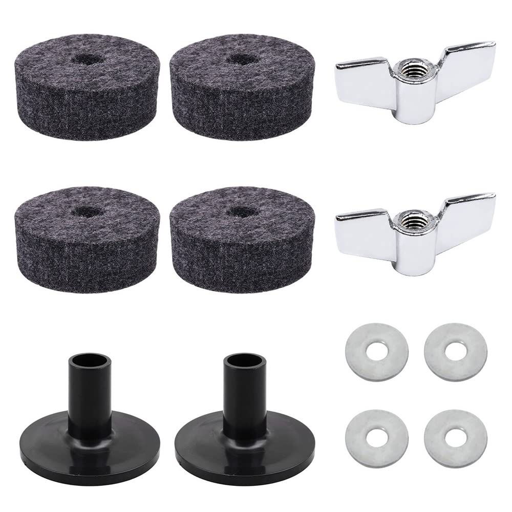 Cymbal Accessories Replacement Kit Drum Kit Accessories Set Cymbal Wing Nuts and Cymbal Washer Cymbal Replacement Accessories for Drum Set