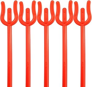 NX Garden 70PCS 40mm Plastic Floral Picks Fork Head Card Holders Cardettes of Gift Cards, Place Cards, Photos, Food Labels, Table Numbers for Weddings, Birthday Parties, Events, Decorations