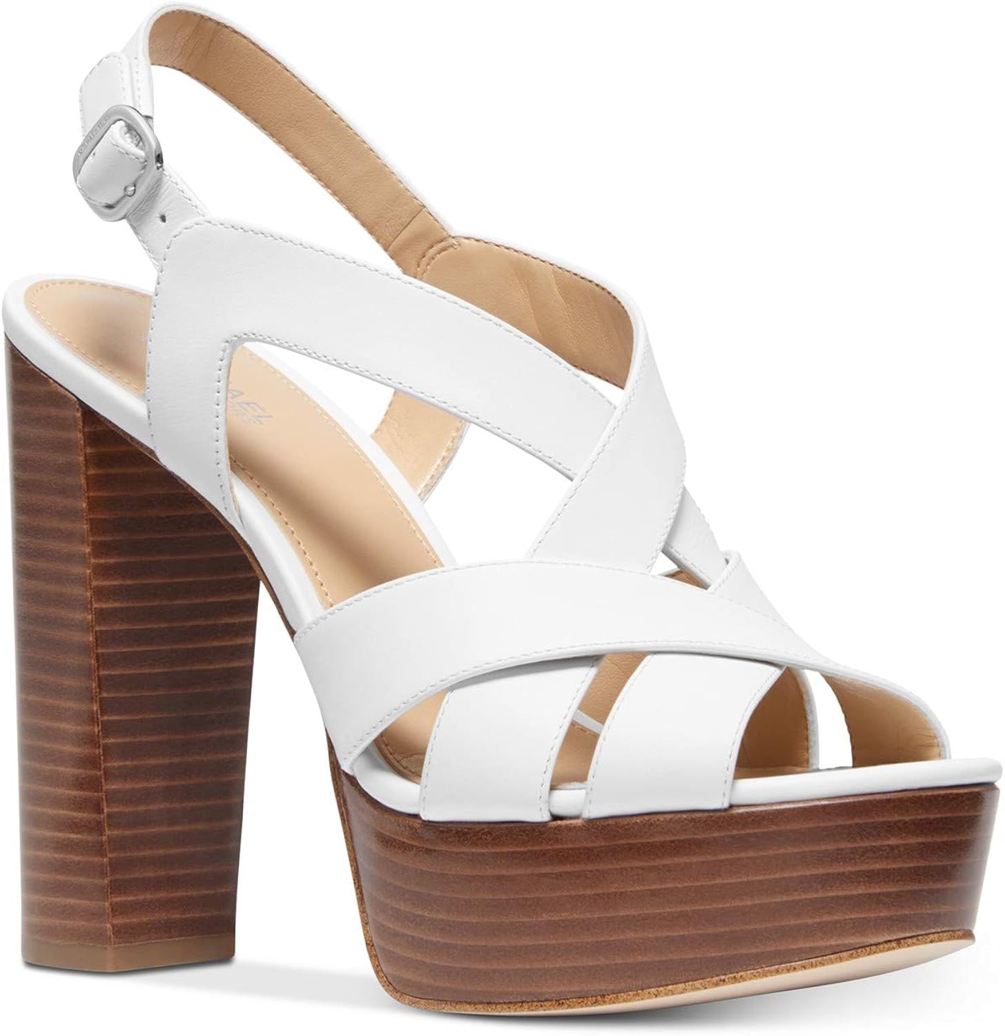 michael kors blake leather platform sandal