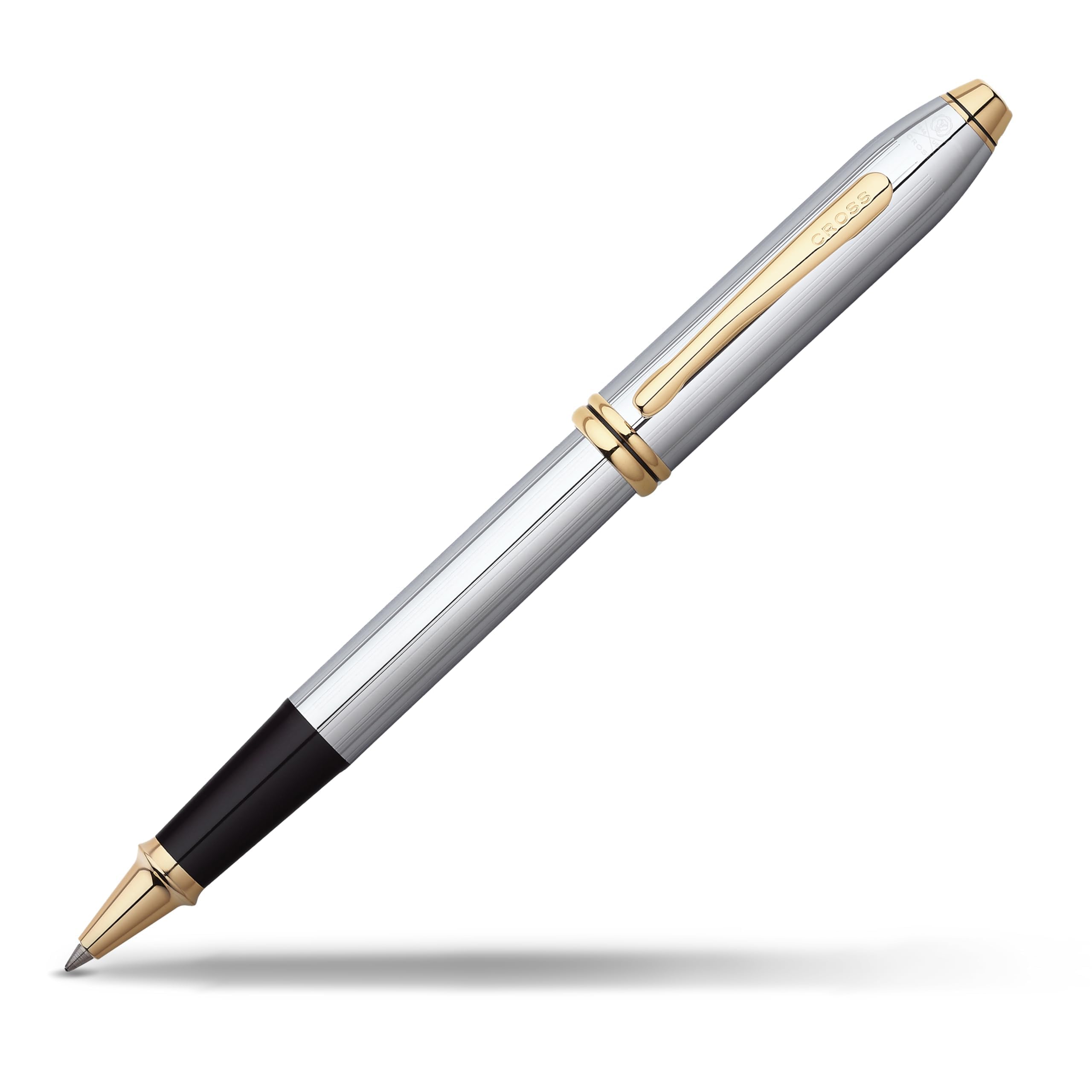 CROSS Townsend Medalist Rollerball Pen with 23CT Gold-Plated Appointments incl. Luxury Gift Box – Refillable Rolling Ball Pen
