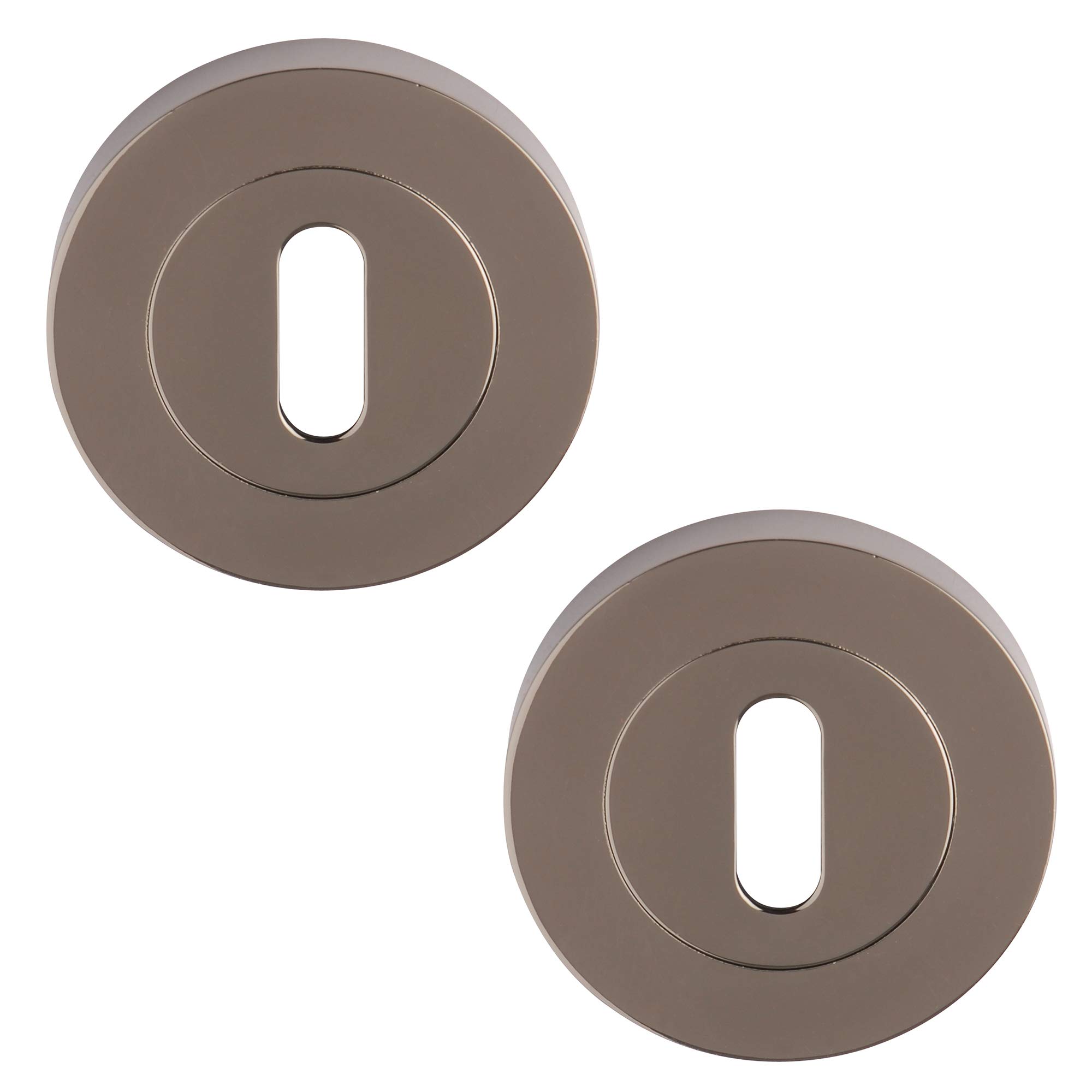 Excel Architectural DH3541 Round Keyhole Escutcheon Set, Black Nickel