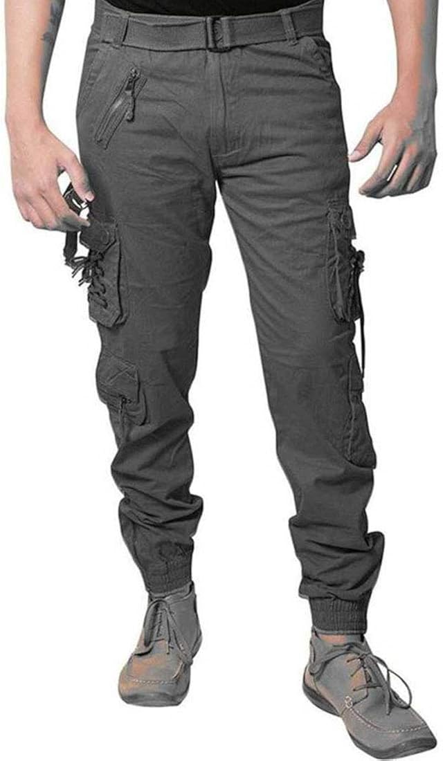 Buy dpfashionstyle Men's Regular Fit Cargo Pants Grey Colour(34) at