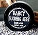 Badgerface Exfoliating Sugar Foot Scrub Lavender Essential Oil, Sunflower Oil and Geranium- Quirky Mother's Day Gifts for Dry Feet, 4 ounce Jar