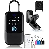 [New]Smart Lock Box,CATCHFACE Wireless Smart Key Lock Box App Control,Share eKey Key Lockbox Wall Mount&amp;Door Handle,Electronic LockBox Realtor/Home/Office/Warehouse/Vrbo/Cars