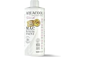 AQUACOOL TREND MAC paint - All In One Chalk paint, Furniture, Cabinet, Countertop, Tile Paint, no primer or sanding needed. Matte Finish. 16.9 Fl Oz (TRD 104 Antique White)