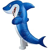 Gaoin Unisex Inflatable Shark Costume Air Blow up Jaws Jumpsuit Funny Halloween Costumes