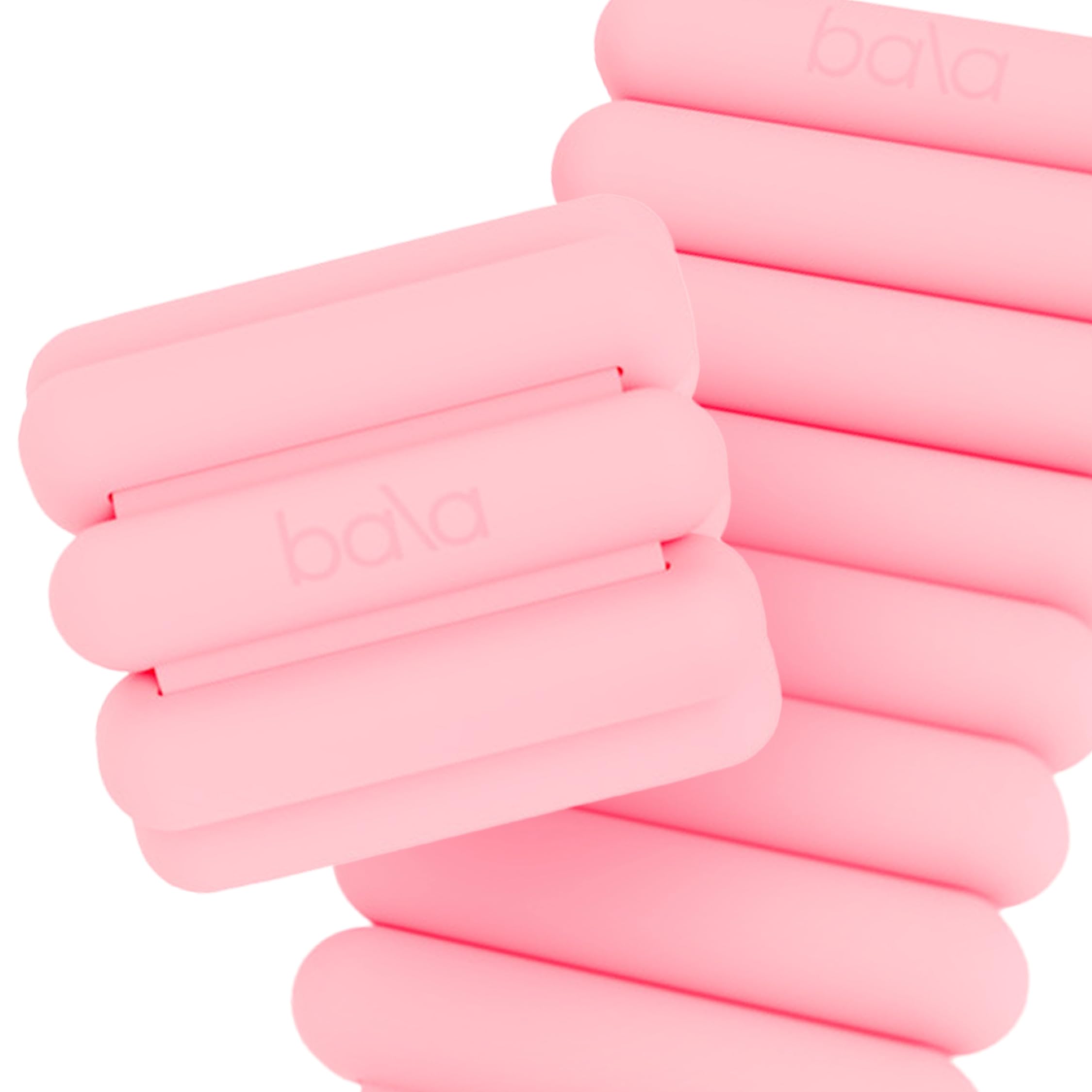 Bala Bangles Wrist & Ankle Weights for Women & Men - 3 lb Adjustable Weighted Bands - Soft Silicone Arm & Leg Weights for Pilates, Yoga, Walking, Barre, Home Workout & Strength Training Exercise Image