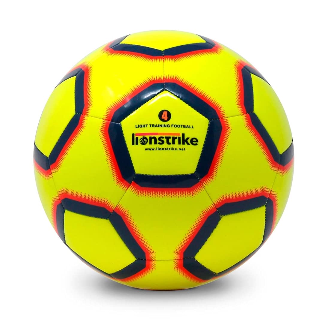 Lionstrike Size 4 Lite Football With NeoBladder Technology | Light Kids Soccer Ball Size 4 (Age 7-13 Years) | Boys/Girls Indoor Outdoor Training/Coaching Football | 4 Layer construction