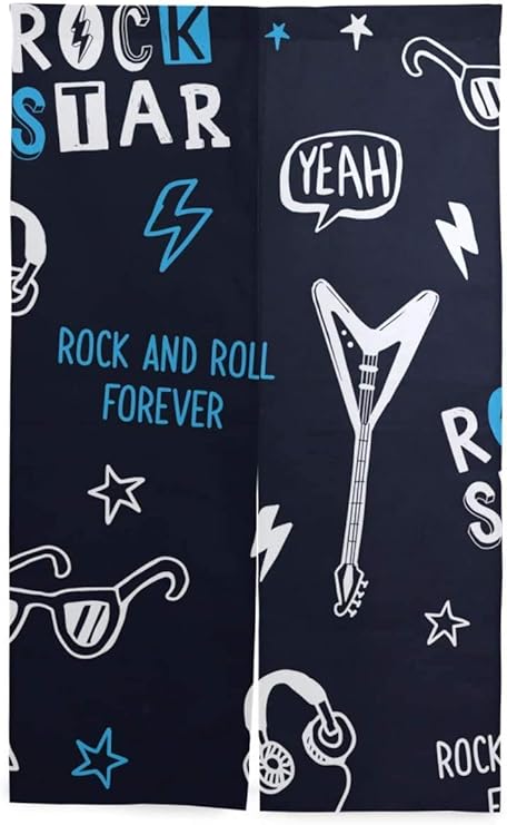 Amazon Tinzzeros のれん おしゃれ ロック音楽テーマベクトルのシームレスパターン 置物 ホテル おもしろい かっこいい おしゃれ 柔らかい 出入り用の暖簾 高級感 和風暖簾 突っ張り棒付き 幅70 丈1 のれん オンライン通販 Amazon Tinzzeros のれん おしゃれ ロック音楽テーマベクトルのシームレスパターン 置物 ホテル おもしろい かっこいい おしゃれ 柔らかい 出入り用の暖簾 高級感 和風暖簾 突っ張り棒付き 幅70 丈1 のれん オンライン通販