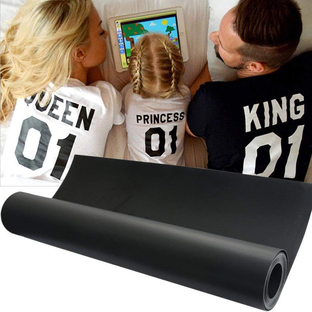 Foeska Heat Transfer Vinyl Bundle 12" x 10' Feet Rolls, HTV for Silhouette Cameo Easy to Cut & Weed - Image 4