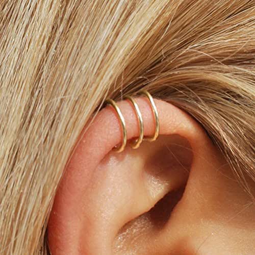 Triple Bend Ear Cuff, Fake Cartilage Earring, No Piercing