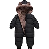 Srkrando Toddler Snow Suit Baby Snowsuit Infant Winter Coat Puffer Clohtes 0-3T Hoodie