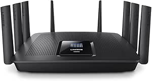 Linksys EA9500 Tri-Band Wi-Fi Router for Home (Max-Stream AC5400 MU-Mimo Fast Wireless Router), Black