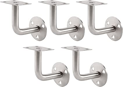 5 Plano Acero Inoxidable – Soporte de pasamanos (pasamanos Soporte de