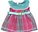 Adorable Baby Doll Clothes Dress Vintage Grids with Dot Doll Dresses for 14 - 16 Inches American Girl Dolls