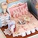 Flever Dollhouse Miniature DIY House Kit Creative Room with Furniture and Cover for Romantic Artwork Gift(Happy Moment)