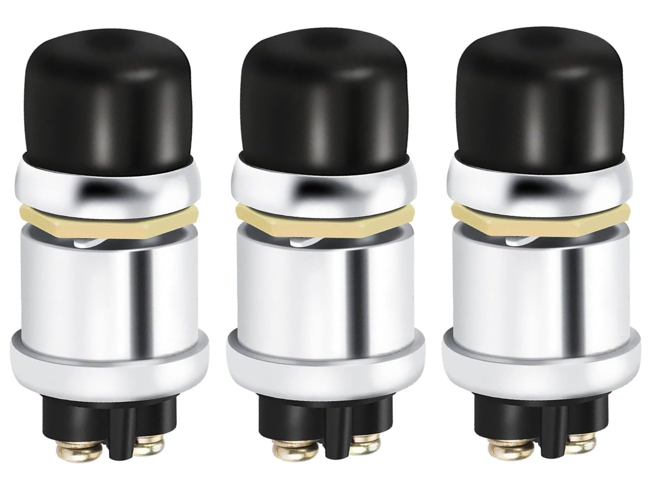 Photo 1 of ***2 PIECES INCLUDED*1 PIECE MISSING***YSIL Engine Start Push Button Switch 12V 50A Waterproof Heavy Duty Momentary Push to Starter Button for Vehicles Cars Trucks Boats RVs 3PCS***2 PIECES INCLUDED*1 PIECE MISSING***