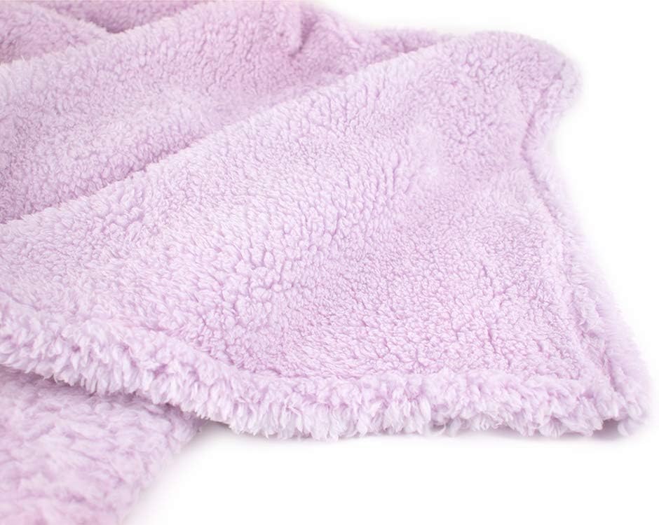 PAVILIA Plush Sherpa Throw Blanket for Couch Sofa | Fluffy Microfiber Fleece Throw | Soft, Fuzzy, Cozy, Shaggy, Lightweight | Solid Lavender Blanket | 50 x 60 Inches: Home & Kitchen