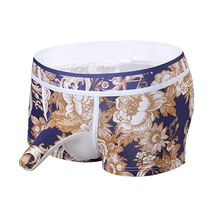 ODJOY-FAN Herren Boxershorts Gemütlich Atmungsaktiv Höschen Sexy Trennung Unterhosen Unterwäsche Männer Kurze Hose Beutel Wei