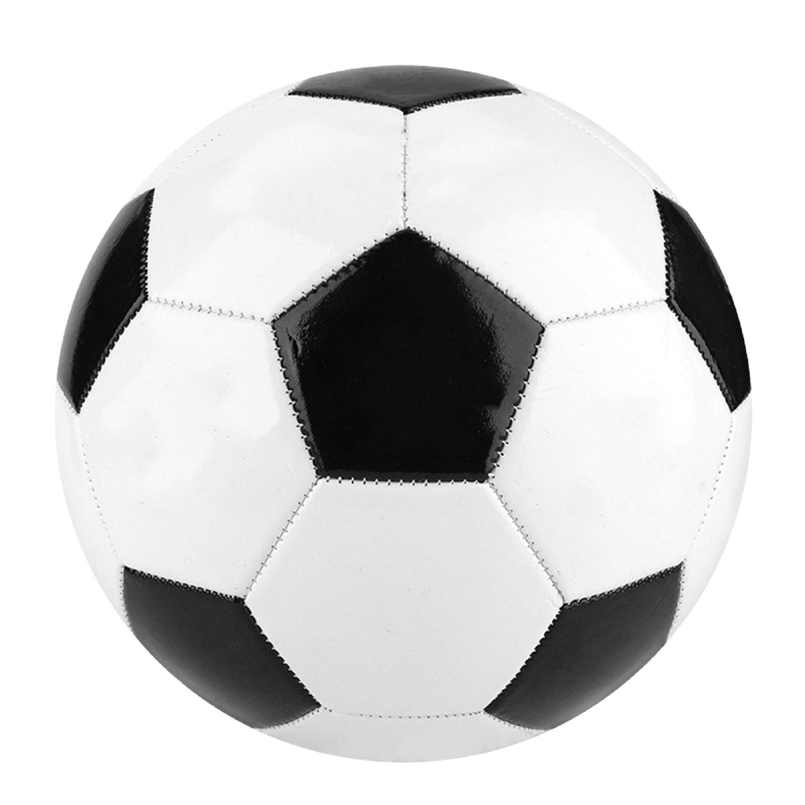 Rehomy Soccer Ball Size 3/4/5 Football for Team Training Match Practice Indoor Outdoor for Children Adults (Size 4, White + Black)