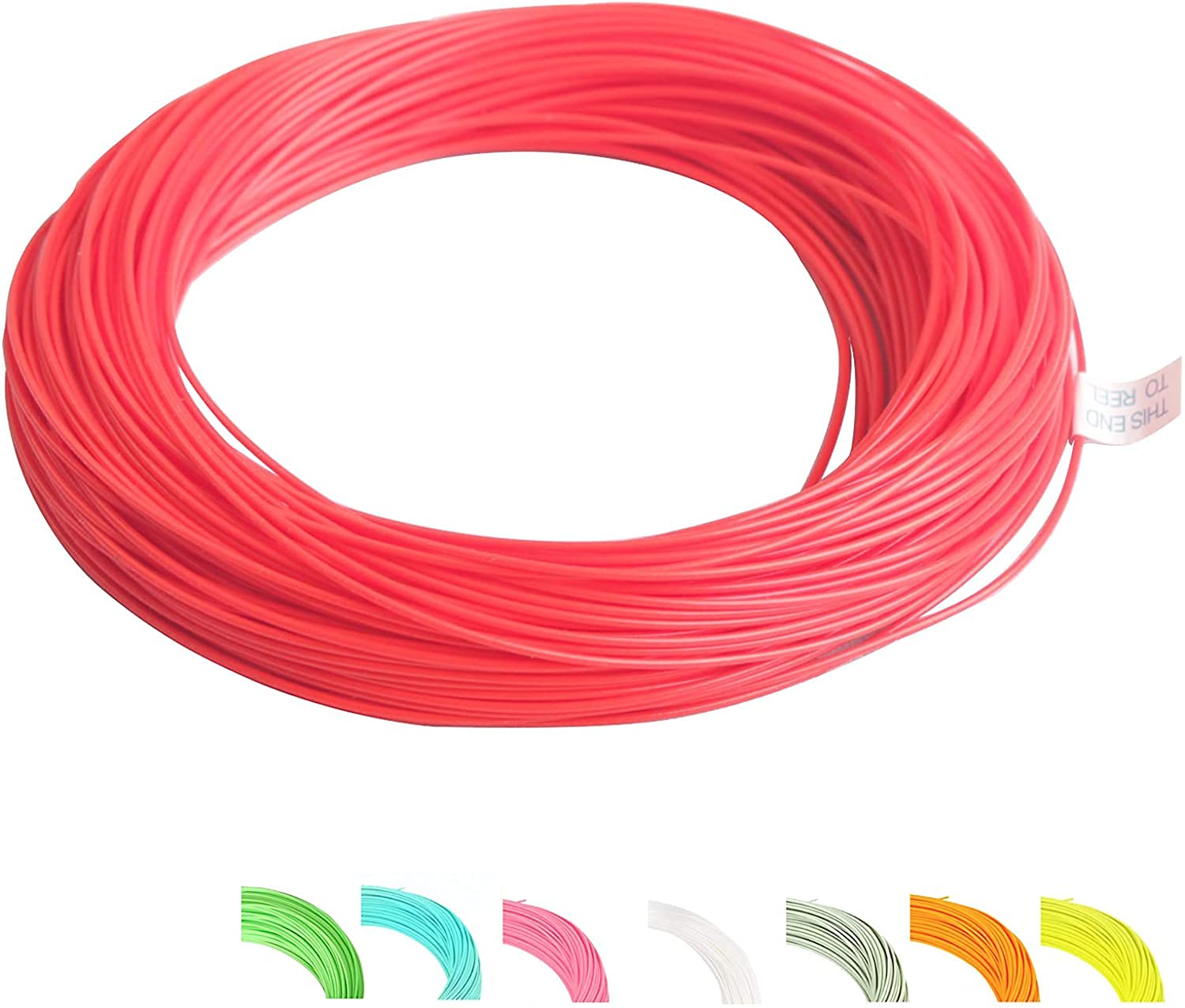 MAXIMUMCATCH Maxcatch Best Price Fly Fishing Line (Weight Forward, Floating) and Fly Line combo with backing leader and tippet (1F/2F/3F/4F/5F/6F/7F/8F/9F/10F) (Fly Line Fire Red, WF4F 100FT)