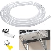 10ft Portable AC Drain Hose Kit, for Window/Mini-Split Air Conditioners | Included Durable 1/2" ID 1.8mm Thick Hose, 3/5" Connector, Fastener, for Universal AC/ Dehumidifier Drainage