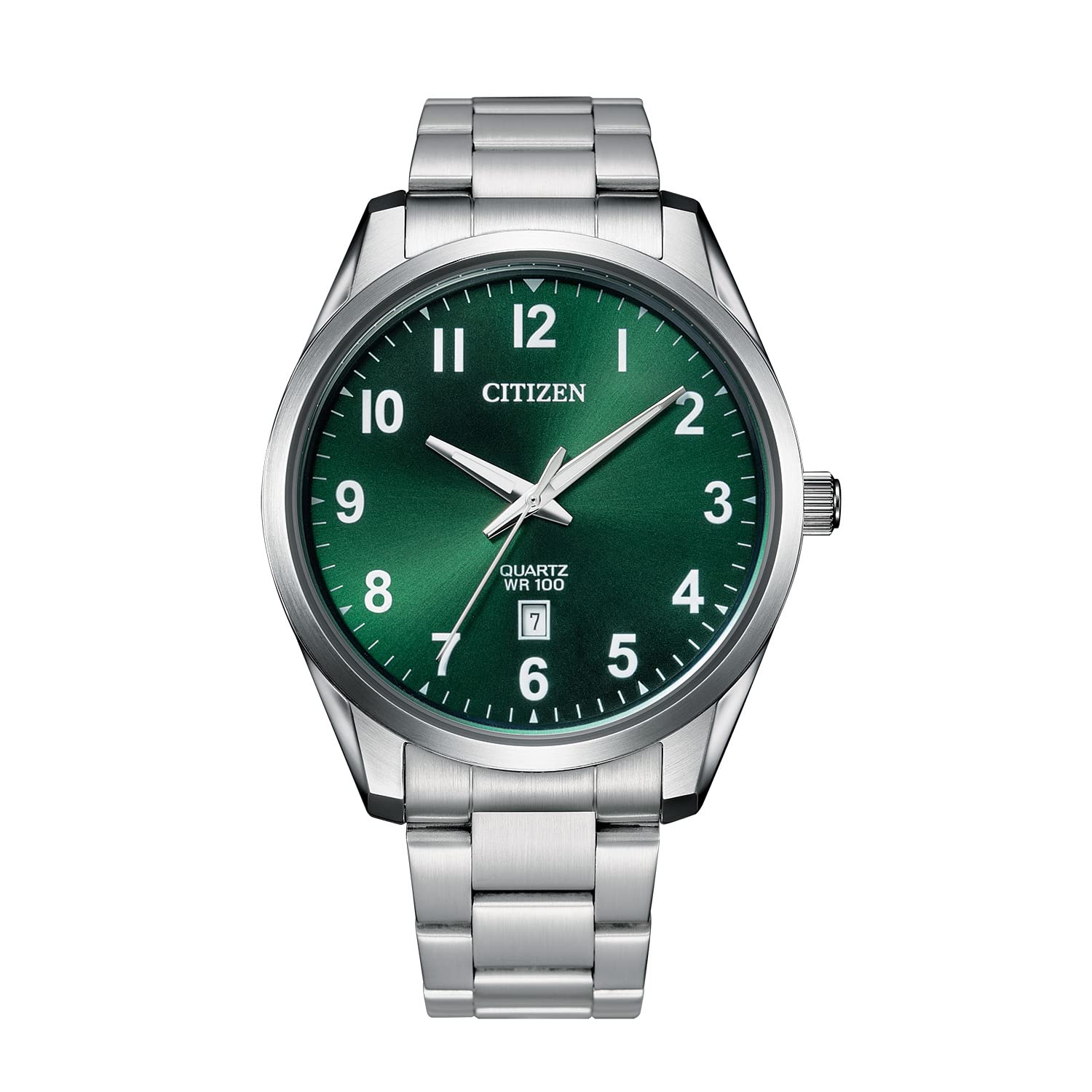 Citizen Reloj de vestir de cuarzo para hombre con correa de acero inoxidable, tono plateado, 20 (Modelo: BI1031-51X)