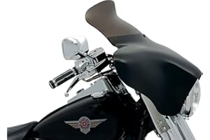 Memphis Shades MEP8561 Smoke Windshield (Batwing Fairing Spoiler Batwing Fairing 9" height, Smoke )